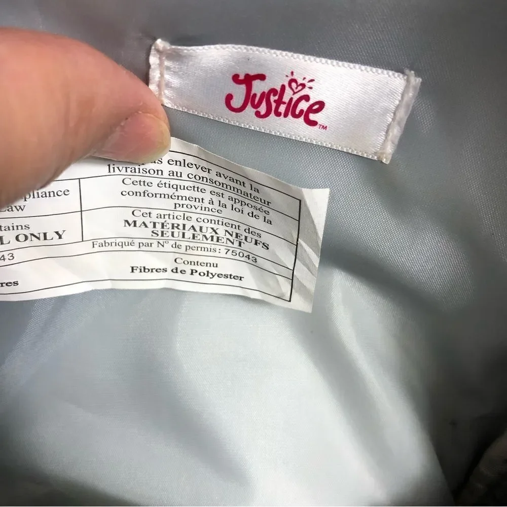 Justice Multicolored Sparkle Backpack Initial S - Picture 9 of 9